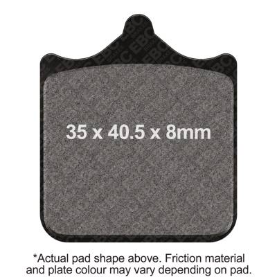 EBC Motorcycle Brakes - EBC Motorcycle Brakes EPFA604/4HH EPFA Extreme Pro Sintered Pads