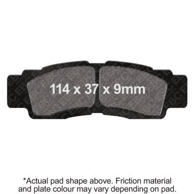 EBC Motorcycle Brakes - EBC Motorcycle Brakes FA676R R Series Heavy Duty Sintered Pads