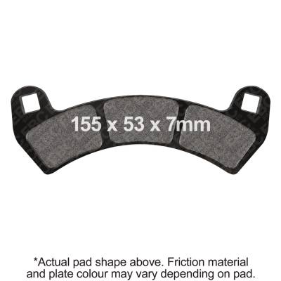 EBC Motorcycle Brakes - EBC Motorcycle Brakes FA680R R Series Heavy Duty Sintered Pads