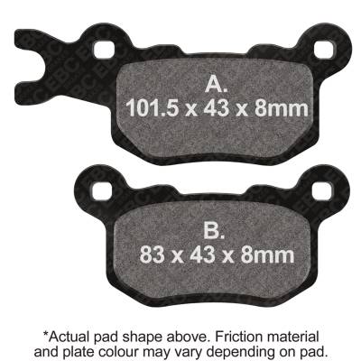 EBC Motorcycle Brakes - EBC Motorcycle Brakes FA685R R Series Heavy Duty Sintered Pads