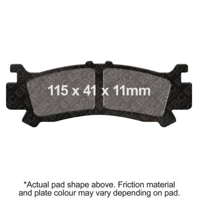 EBC Motorcycle Brakes - EBC Motorcycle Brakes FA702R R Series Heavy Duty Sintered Pads
