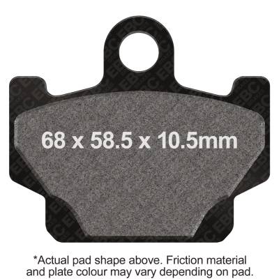EBC Motorcycle Brakes - EBC Motorcycle Brakes FA81 Organic FA Series Pads