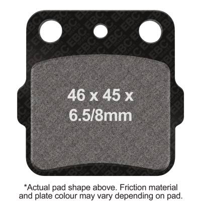 EBC Motorcycle Brakes - EBC Motorcycle Brakes FA84/2R R Series Heavy Duty Sintered Pads
