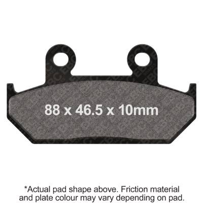 EBC Motorcycle Brakes - EBC Motorcycle Brakes FA124/2 Organic FA Series Pads