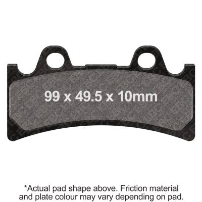 EBC Motorcycle Brakes - EBC Motorcycle Brakes FA190HH Double-H Sintered Pads