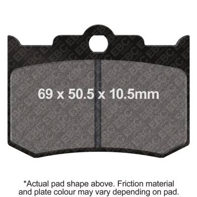 EBC Motorcycle Brakes - EBC Motorcycle Brakes FA216/2 Organic FA Series Pads