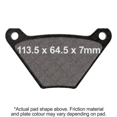 EBC Motorcycle Brakes - EBC Motorcycle Brakes FA24/2V Vee-Pads for 82-83 FXE Super Glide