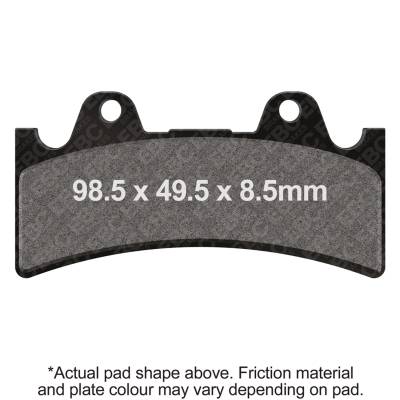EBC Motorcycle Brakes - EBC Motorcycle Brakes FA243HH Double-H Sintered Pads