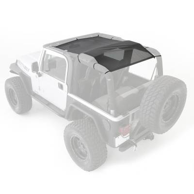 Smittybilt - Smittybilt 95600 Cloak Extended Mesh Top for 97-06 Jeep Wrangler TJ