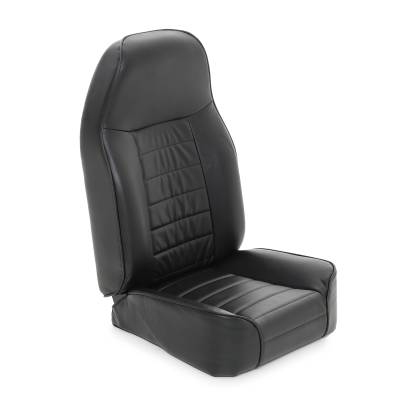 Smittybilt - Smittybilt 44901 Standard Front Bucket Seat Black Vinyl for 76-02 Jeep Wrangler