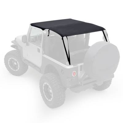 Smittybilt - Smittybilt 93635 Extended Bikini Top Black Diamond for 97-06 Jeep Wrangler TJ