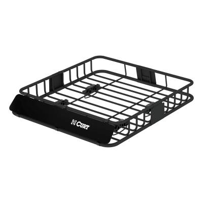 CURT - CURT 18115 Black Roof Rack Mounted Cargo Basket 41.5"L x 37"W x 4"H