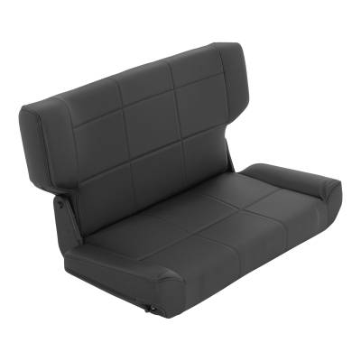 Smittybilt - Smittybilt 41515 Black Denim Fold & Tumble Seat Rear for 97-06 Jeep Wrangler TJ