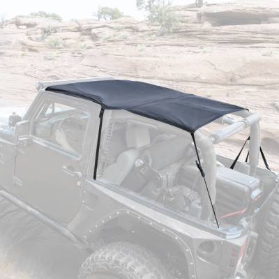 Smittybilt - Smittybilt 94135 Extended Top Black Diamond for 07-09 Jeep Wrangler JK J2DR