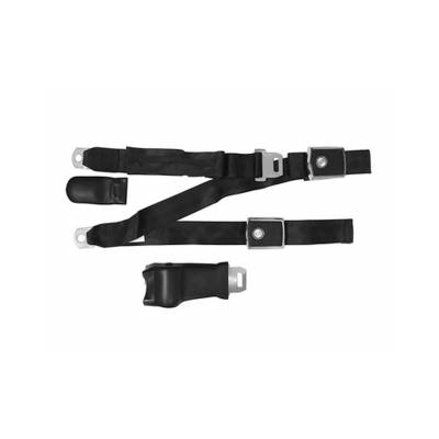 Scott Drake - Scott Drake SB-3P-BK-68-C Seat Belt for 68-69 Ford Mustang