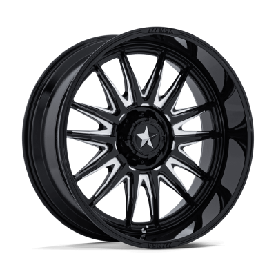 MSA Offroad Wheels - MSA Offroad M55 COMMANDER UTV 24x10 4x137/156 -25mm Black/Mill MA055BE24104A25N