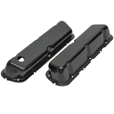 Trans-Dapt Performance - FORD 5.0L '86-95 STEEL VALVE COVERS REPRODUCTION-STYLE BLACK FINISH