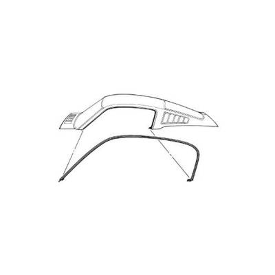 Scott Drake - Scott Drake C5ZZ-6351222-3C 65-66 Ford Mustang Roof Side Rail Gasket