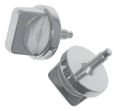 RT Offroad - RT Offroad RT26028 Chrome Windshield Knobs for 1976-86 Jeep CJ5/CJ7/CJ8