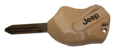 RT Offroad - RT Offroad RT27012 Tan Rock Key Blank for 05-18 JK/WK/XK/KL/KJ/KK/MK w/Transp.
