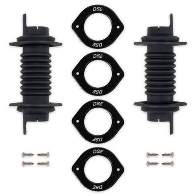 Detroit Speed - Archived - Detroit Speed 010422DS Door Jamb Wiring Boot Harness Grommet Black Anodize