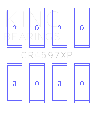 King Engine Bearings - King Engine Bearings CR4597XP Connecting Rod Set for VW 1781CC Turbo/1984CC