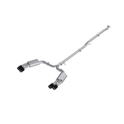 MBRP Exhaust - MBRP Exhaust S47163CF T304 2.5" Cat-Back Dual Split Rear CF Street