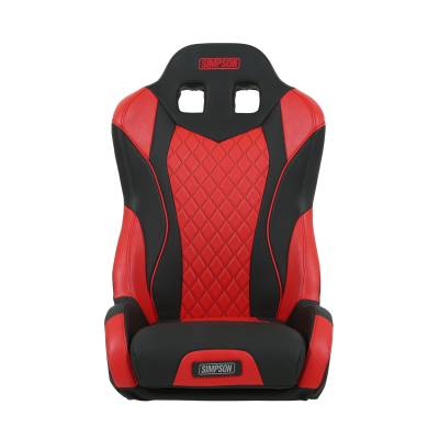 Simpson Safety - Simpson Safety PR107-306HP Racing Seat PREMIUM PRO-SPORT SEAT BK/BU w/HEATPAD