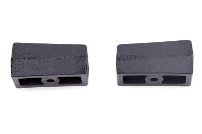 Zone Offroad - Zone Offroad 3" Rear Tapered Cast Iron Lift Blocks Pair ZONU3030