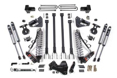 BDS Suspension - BDS Suspension BDS1577FPE 4" 4Link Lift Kit 3"Rear Block for 17-19 F350 4WD