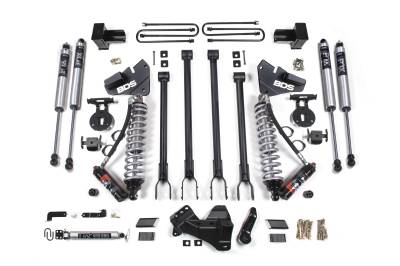 BDS Suspension - BDS Suspension BDS1555FPE 4" 4-Link Lift 3" Rear Spring for 17-19 F250/F350 4WD