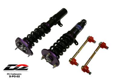 D2 Racing - D2 Racing D-PO-02 RS Coilovers for 98-04 Porsche Carrera/911 AWD D2 Racing