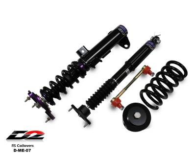 D2 Racing - D2 Racing D-ME-07 RS Coilovers for 08-14 Mercedes Benz C Class RWD