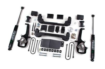 Zone Offroad - Zone Offroad ZOND3N 4" Suspension Lift Kit Zone Nitro Shocks for RAM 1500 4WD
