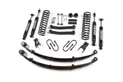 Zone Offroad - Zone Offroad ZONJ24N 4.5" Lift Kit w/Zone Shocks for 84-01 Jeep Cherokee XJ