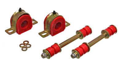 Energy Suspension - Energy Suspension 3.5122R Sway Bar Bushing Set Front Polyurethane Red