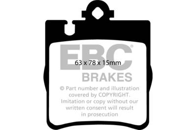EBC Brakes - EBC Brakes DP41441R Yellowstuff Street & Track Brake Pads