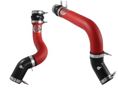 aFe Power - aFe Power 46-20134-R Hot/Cold Side Intercooler Charge Pipe Kit Red for RAM 6.7