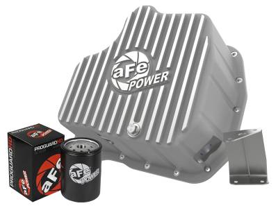 aFe Power - aFe Power 46-71070A Street Series Engine Oil Pan Silver for Chevy/GMC