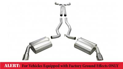 Corsa Performance - Corsa 14954 2.5" Dual Rear Exit Cat-Back w/XO-Pipe & 3.5" Tips for Camaro SS