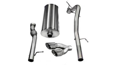 Corsa Performance - Corsa 14882 Single Side Exit Cat-back w/4" Side Swept Tips Cadillac Escalade