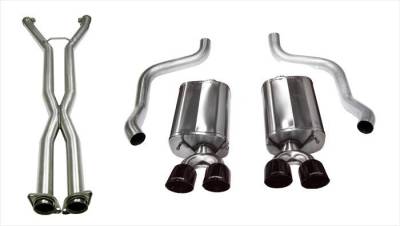Corsa Performance - Corsa Performance 14108CBBLK Sport Cat-Back Exhaust System for 09-13 Corvette