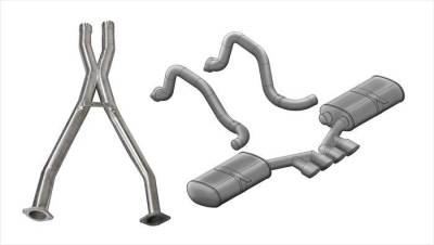 Corsa Performance - Corsa Performance 14139CB Sport Cat-Back Exhaust System for 97-04 Corvette