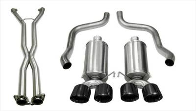 Corsa Performance - Corsa Performance 14470CBBLK Xtreme Cat-Back Exhaust System for 09-13 Corvette