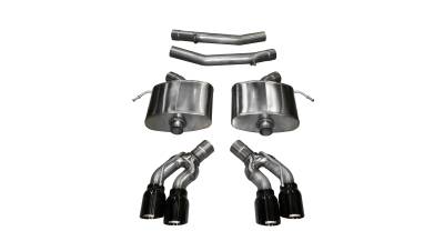 Corsa Performance - Corsa Performance 14357BLK Sport Axle-Back Exhaust System for 16-19 CTS