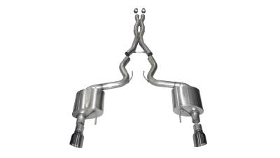 Corsa Performance - Corsa Performance 14328GNM Xtreme Cat-Back Exhaust System for 15-17 Mustang