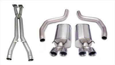 Corsa Performance - Corsa Performance 14164CB1 Sport Cat-Back Exhaust System for 06-11 Corvette