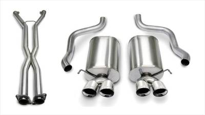 Corsa Performance - Corsa Performance 14169CB4 Sport Cat-Back Exhaust System for 05-08 Corvette