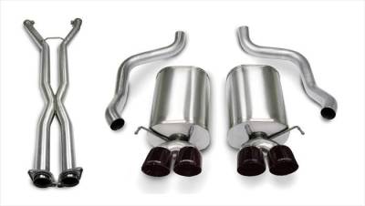 Corsa Performance - Corsa Performance 14169CB4BLK Sport Cat-Back Exhaust System for 05-08 Corvette