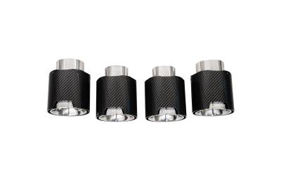 Corsa Performance - Corsa Performance 21109CF Exhaust Tip Kit for 20-25 Corvette